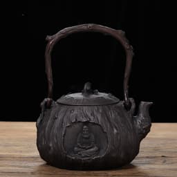 image-Handmade Japanese Iron Kettle Cast Iron Kettle