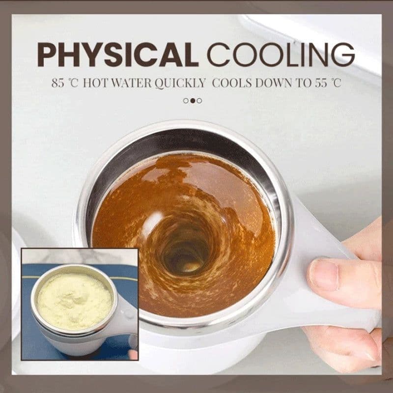 image-Rechargeable Model Automatic Stirring Cup Coffee Cup High Value Electric Stirring Cup Lazy Milkshake Rotating Magnetic Water Cup