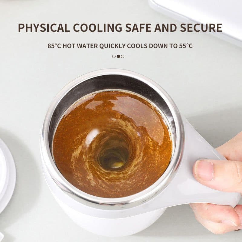 image-Rechargeable Model Automatic Stirring Cup Coffee Cup High Value Electric Stirring Cup Lazy Milkshake Rotating Magnetic Water Cup