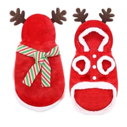 image-Christmas Poppy Dog Costume Santa Elk Winter Cute Christmas Tree Lovely Deer Sweater