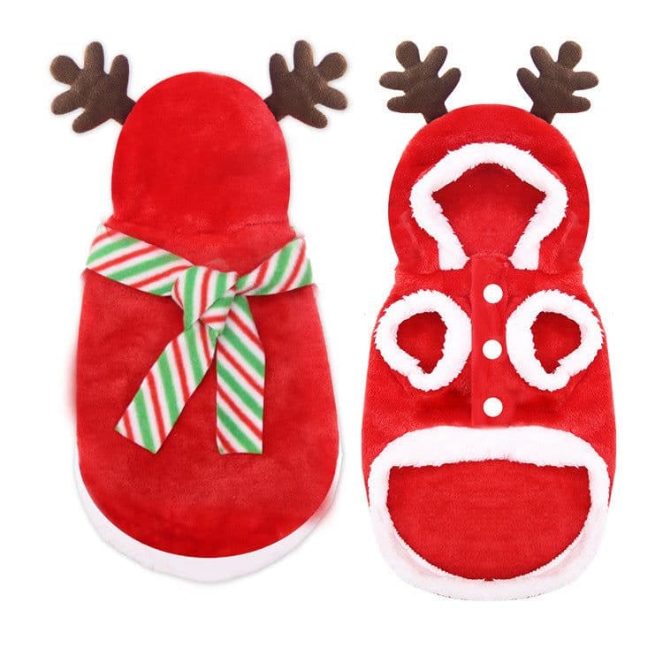 image-Christmas Poppy Dog Costume Santa Elk Winter Cute Christmas Tree Lovely Deer Sweater