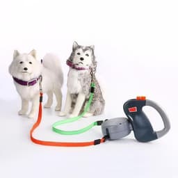 image-Retractable Dual Pet Dog Walking Leash