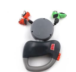 image-Retractable Dual Pet Dog Walking Leash