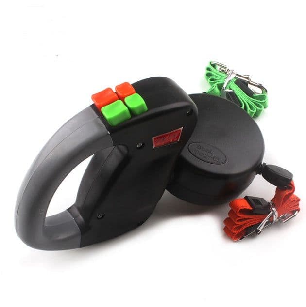 image-Retractable Dual Pet Dog Walking Leash