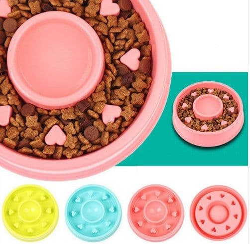 image-Anti-choke Bowl Plastic Dog Bowl Healthy Feeder