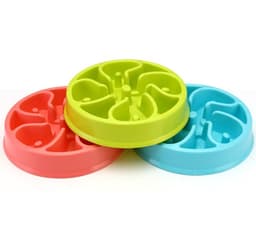 image-Anti-choke Bowl Plastic Dog Bowl Healthy Feeder