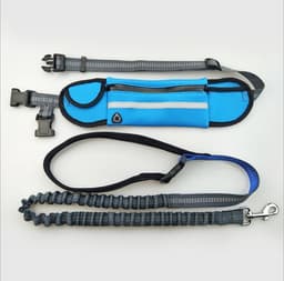 image-Hands-Free Dog Running Leash with Waist Pocket Adjustable Belt Shock Absorbing Bungee