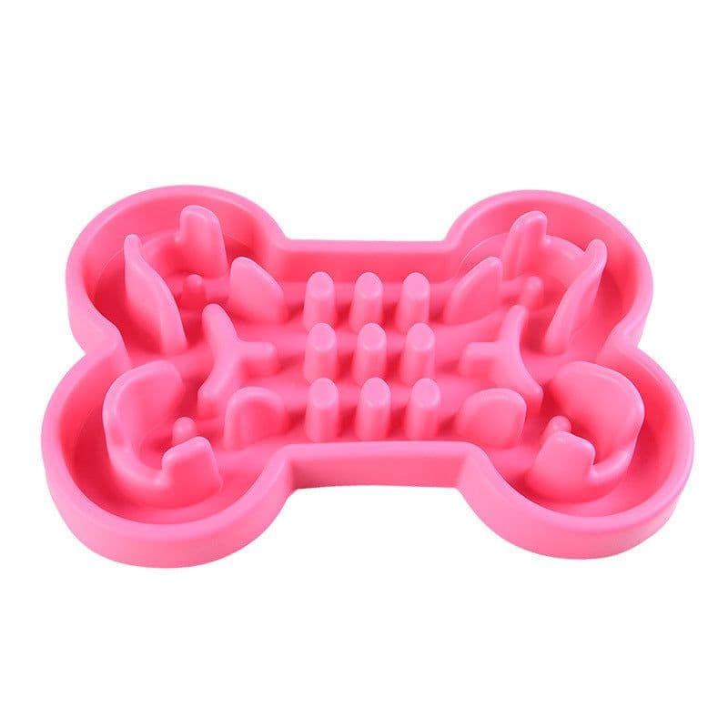 image-Pet Dog Slow Food Feeder Anti Choke Travel Bowl