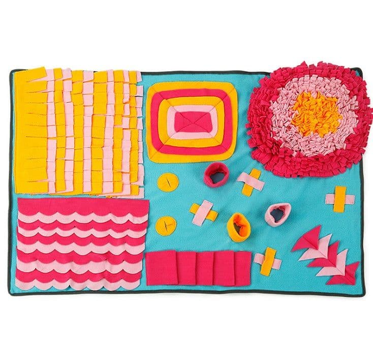 image-Pet Sniffing Pad Training Blanket Feeding Mat Dog Foraging Skills Toys Pet Activity Training Blanket