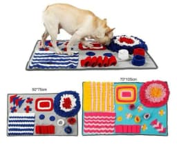 image-Pet Sniffing Pad Training Blanket Feeding Mat Dog Foraging Skills Toys Pet Activity Training Blanket