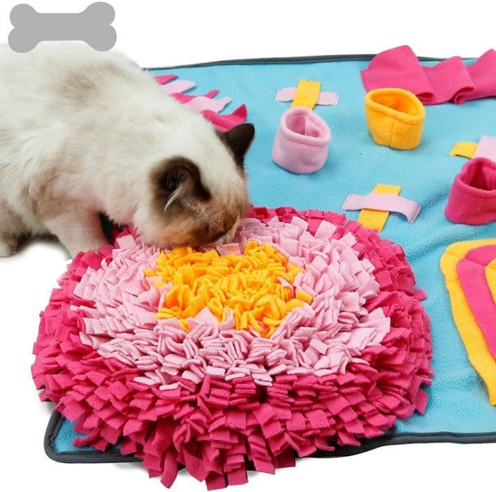 image-Pet Sniffing Pad Training Blanket Feeding Mat Dog Foraging Skills Toys Pet Activity Training Blanket
