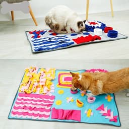 image-Pet Sniffing Pad Training Blanket Feeding Mat Dog Foraging Skills Toys Pet Activity Training Blanket