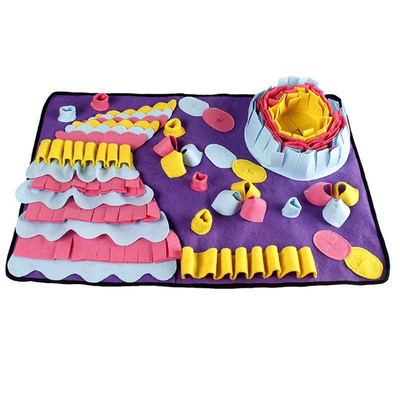 image-Pet Sniffing Pad Training Blanket Feeding Mat Dog Foraging Skills Toys Pet Activity Training Blanket