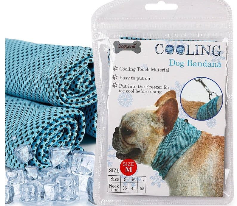 image-New Instant Cooling Pet Bandana Dog Scarf Summer Cooling Towel Wrap Dog Collar