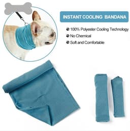 image-New Instant Cooling Pet Bandana Dog Scarf Summer Cooling Towel Wrap Dog Collar