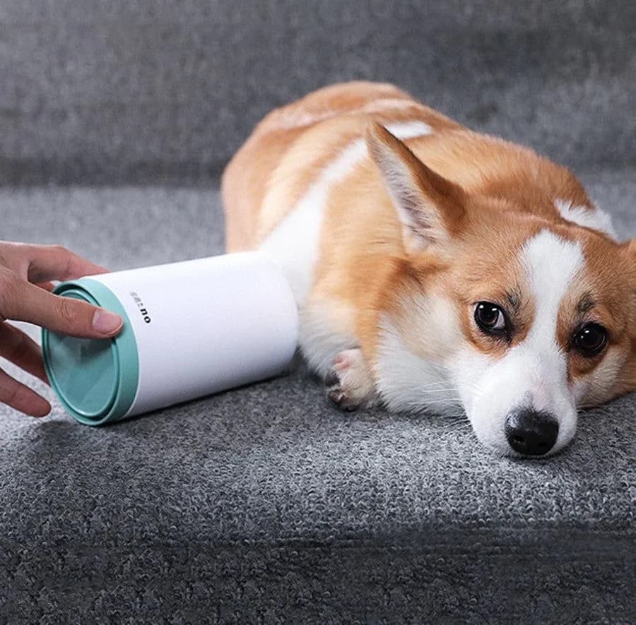image-Portable Pet Paw Cleaner Cup Soft Silicone Comb