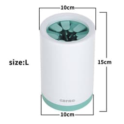 image-Portable Pet Paw Cleaner Cup Soft Silicone Comb