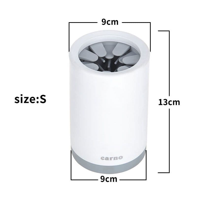 image-Portable Pet Paw Cleaner Cup Soft Silicone Comb