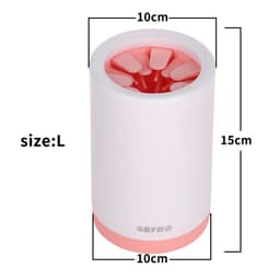 image-Portable Pet Paw Cleaner Cup Soft Silicone Comb