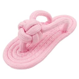 image-Pet multicolor cotton rope clip foot slippers toy