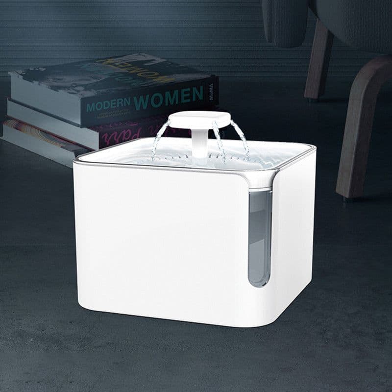 image-3L USB Automatic Pet Cat Dog Feeder Drinking Fountain Cats Water Fountain 360 Degree Circulating Filtration Water Dispenser Pond