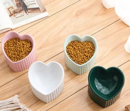image-Pet Ceramic Bowl With Inclined Mouth Practical Durable Daily Indoor Pet Products