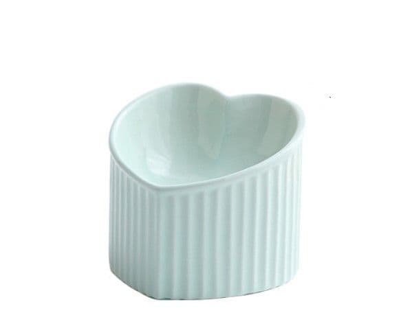 image-Pet Ceramic Bowl With Inclined Mouth Practical Durable Daily Indoor Pet Products
