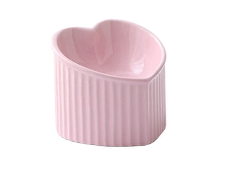 image-Pet Ceramic Bowl With Inclined Mouth Practical Durable Daily Indoor Pet Products