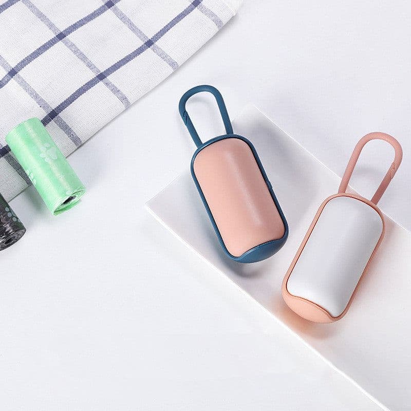 image-Portable Cats Dogs Garbage Bag Holder Pet Poop Bags Carrier Dispenser