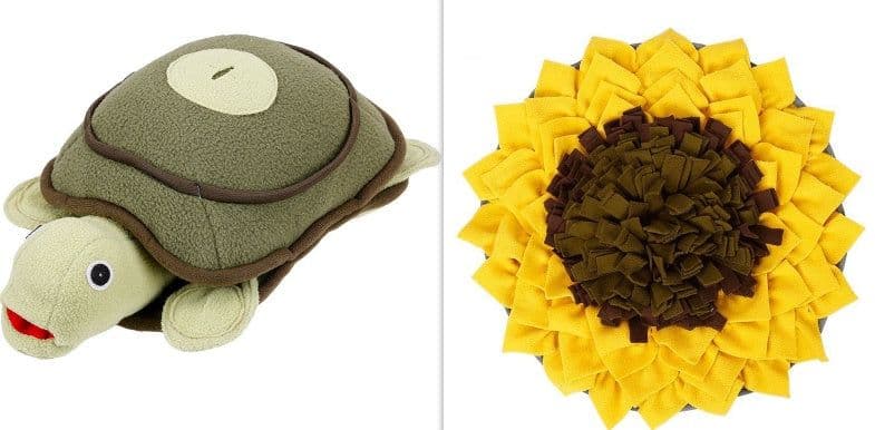 image-Dog Sniffing Mat Dog Puzzle Toy Pet Snack Feeding Mat Boring Interactive Game Training Blanket Snuffle Feeding Training Mat