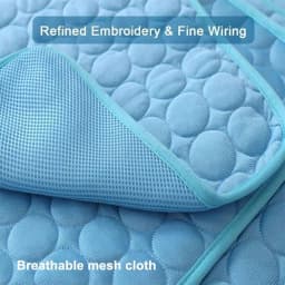 image-Dog Cooling Mat Cooling Pad For Pets Chilly Pad For Kennels, Crates, Cars, Indoor & Outdoor Ice Silk Mat Cooling Blanket Cushion Non-Toxic Breathable Sleep Bed Beach