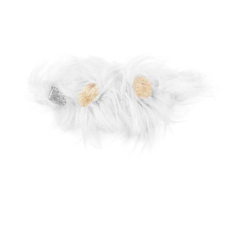 image-Funny Pet Hat For Small Dogs Cats Hat Emulation Lion Hair Mane Ears Head Cap Scarf Pet Halloween Festival Costume