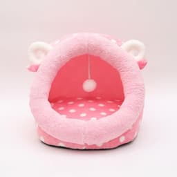 image-Cat Bed Indoor Soft Cats Houses Warm Cozy Cushion Bag Small Dog Removable Washable Tent Pet House Cat's Basket Pets Mat Supplies