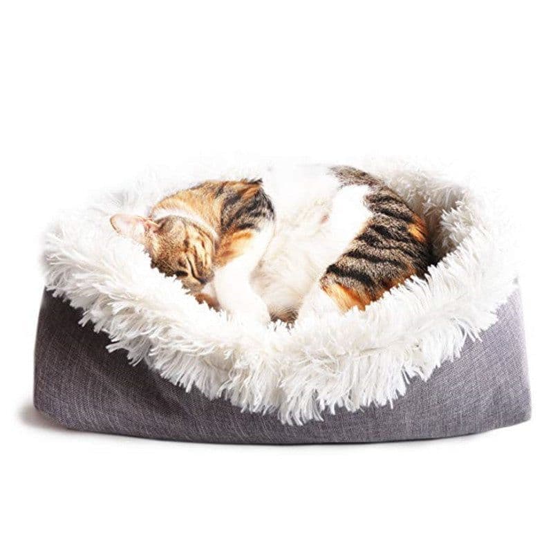 image-2 in 1 Pet Mattress Nest Convertible Pad Plush Mattress
