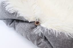 image-2 in 1 Pet Mattress Nest Convertible Pad Plush Mattress