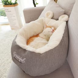 image-Pet Dog Bed Warming Soft Sleeping Bag Cushion Puppy Kennel