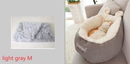 image-Pet Dog Bed Warming Soft Sleeping Bag Cushion Puppy Kennel