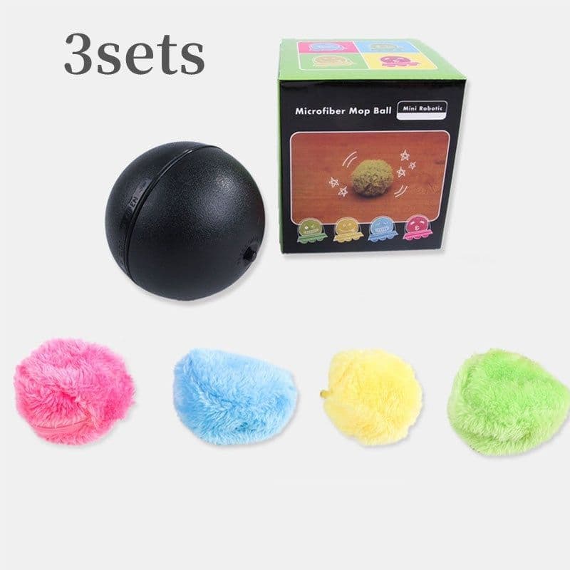 image-Magic Roller Ball Activation Automatic Ball Dog Cat Interactive Funny Chew Plush Electric Rolling Ball Pet Dog Cat Toy