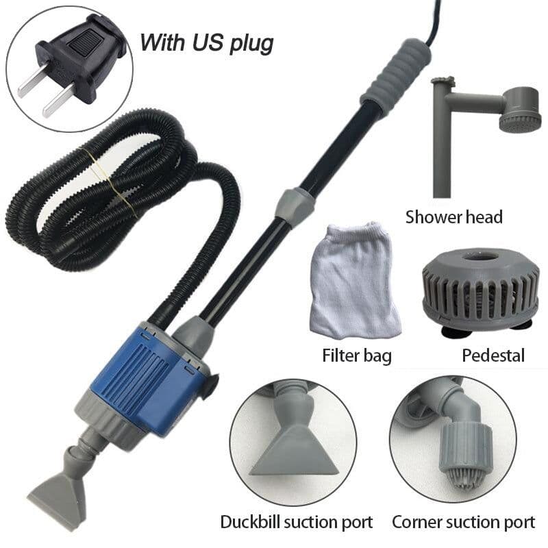 image-Fish Tank Gravel Cleaner - Aquarium Sand Electric Vacuum