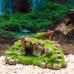 image-Flocking resin aquarium made of landscape stone decoration