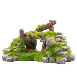 image-Flocking resin aquarium made of landscape stone decoration