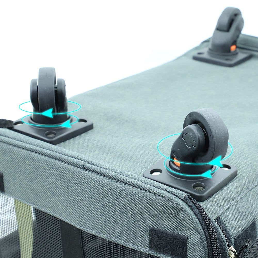 image-Universal wheel folding travel cat bag