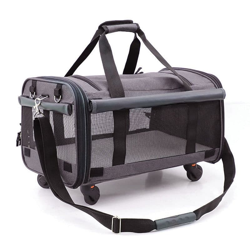 image-Universal wheel folding travel cat bag