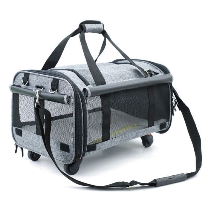image-Universal wheel folding travel cat bag