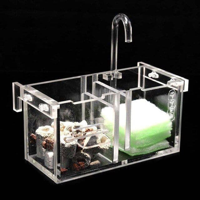 image-Put The Wet Filter Box On The Filter To Separate The Fish Tank