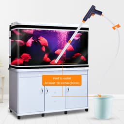 image-Fish Tank Water Changer Water Change Pipe Pumping Water Washing Sand Toilet
