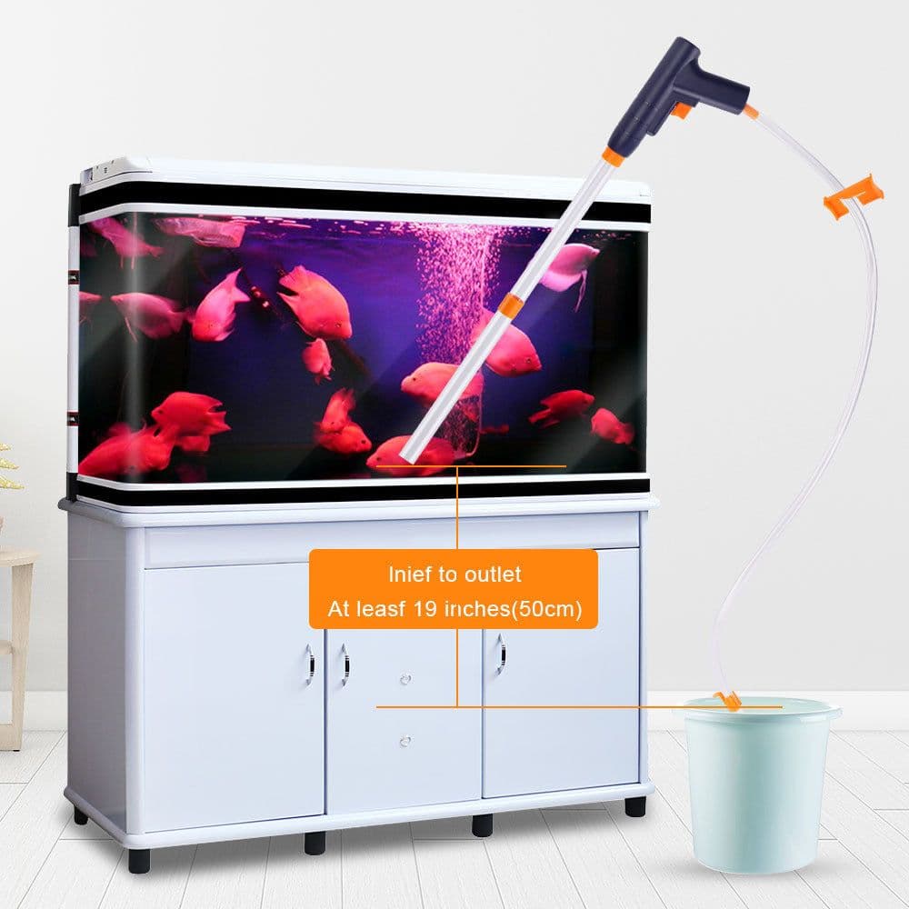 image-Fish Tank Water Changer Water Change Pipe Pumping Water Washing Sand Toilet