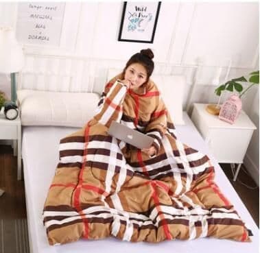 image-Winter Lazy Quilt with Sleeves