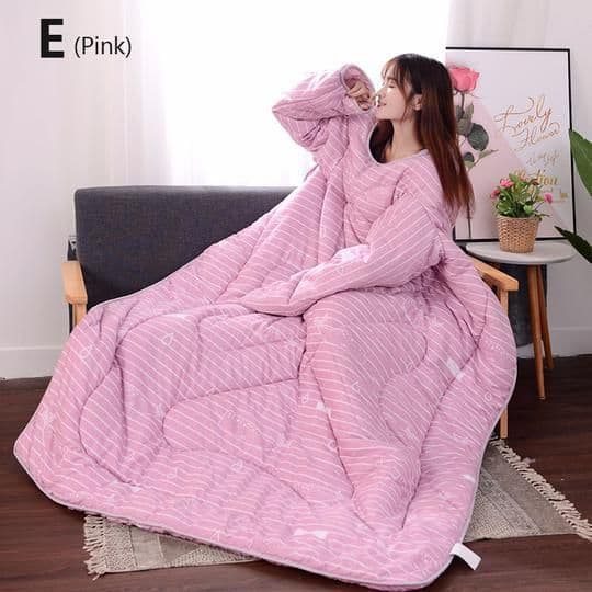 image-Winter Lazy Quilt with Sleeves