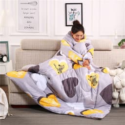 image-Winter Lazy Quilt with Sleeves